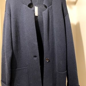 Ladies navy sweater jacket - new with tags